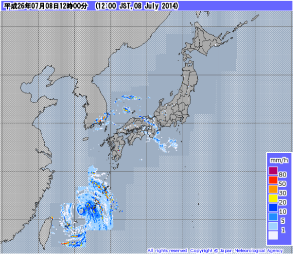 イメージ画像：気象レーダー