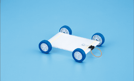 ゴムで動く車の作り方