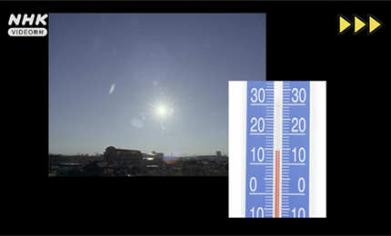 天気と気温