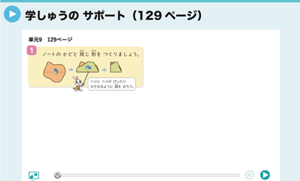 学しゅうのサポート（129ページ）