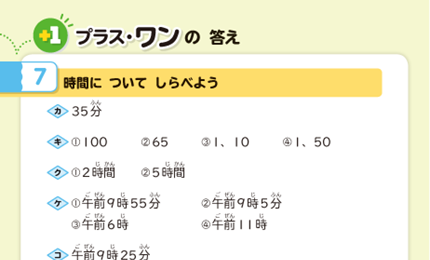 プラスワンのたんげん7の答え