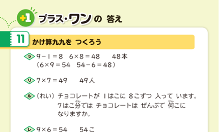 プラスワンのたんげん11の答え