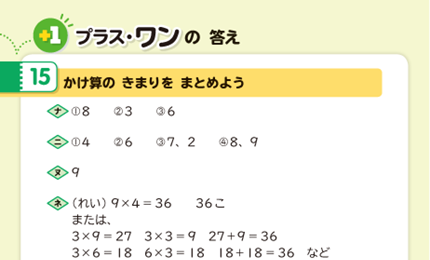 プラスワンのたんげん15の答え