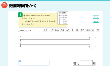 数直線図をかく