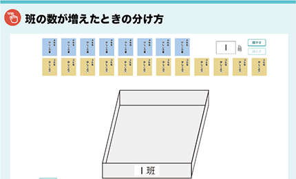 班の数が増えたときの分け方