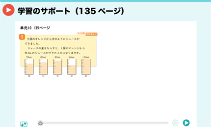 学習のサポート（135ページ）