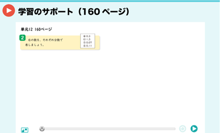 学習のサポート（160ページ）