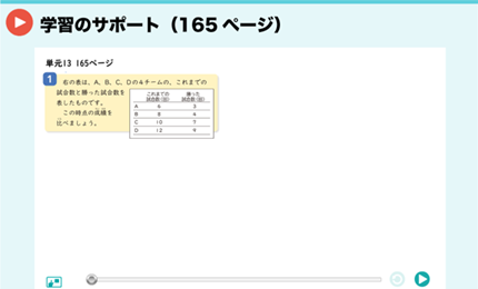 学習のサポート（165ページ）