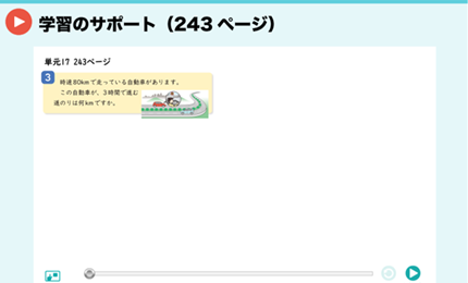 学習のサポート（243ページ）